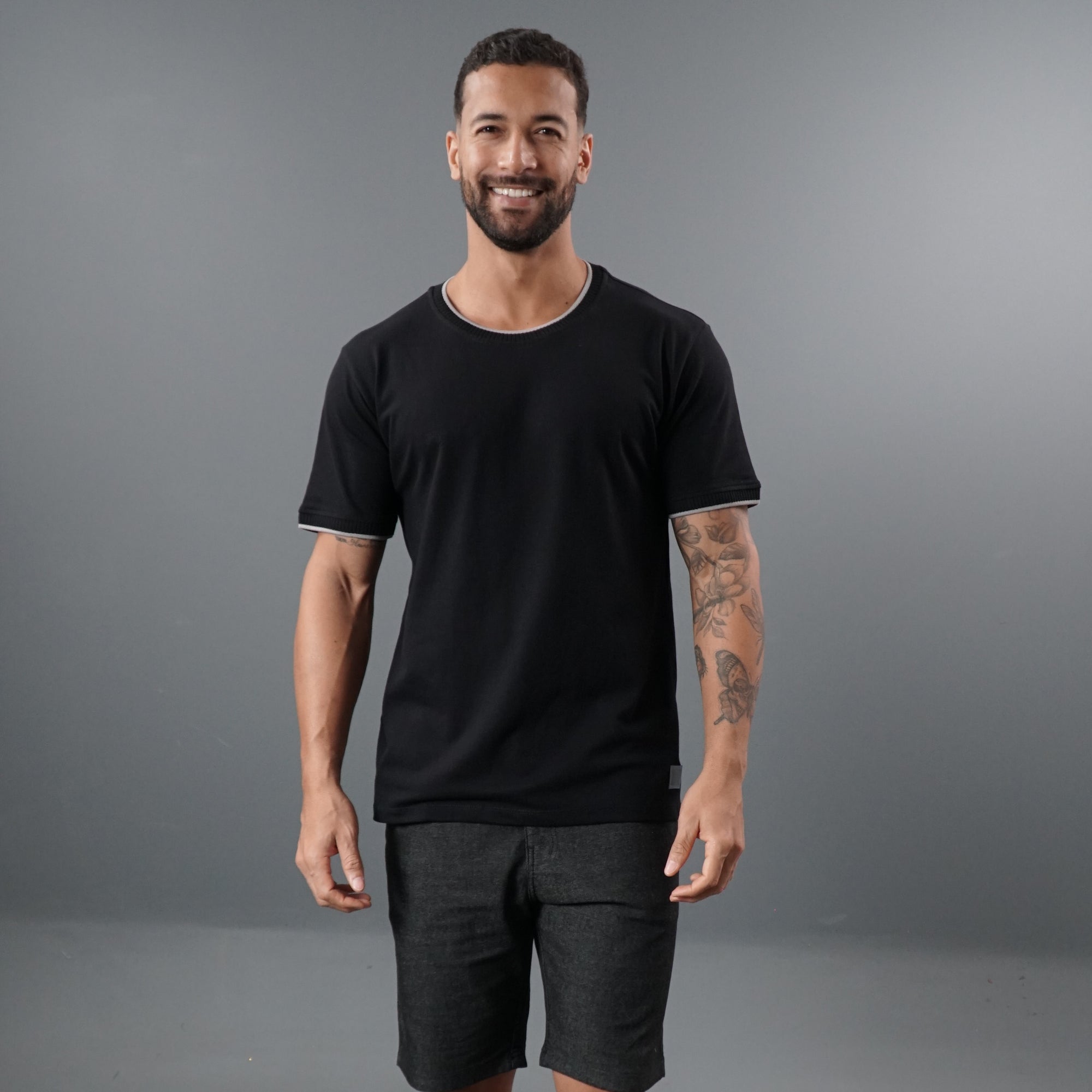 Camisa Casual com Gola e Punho Trabalhado