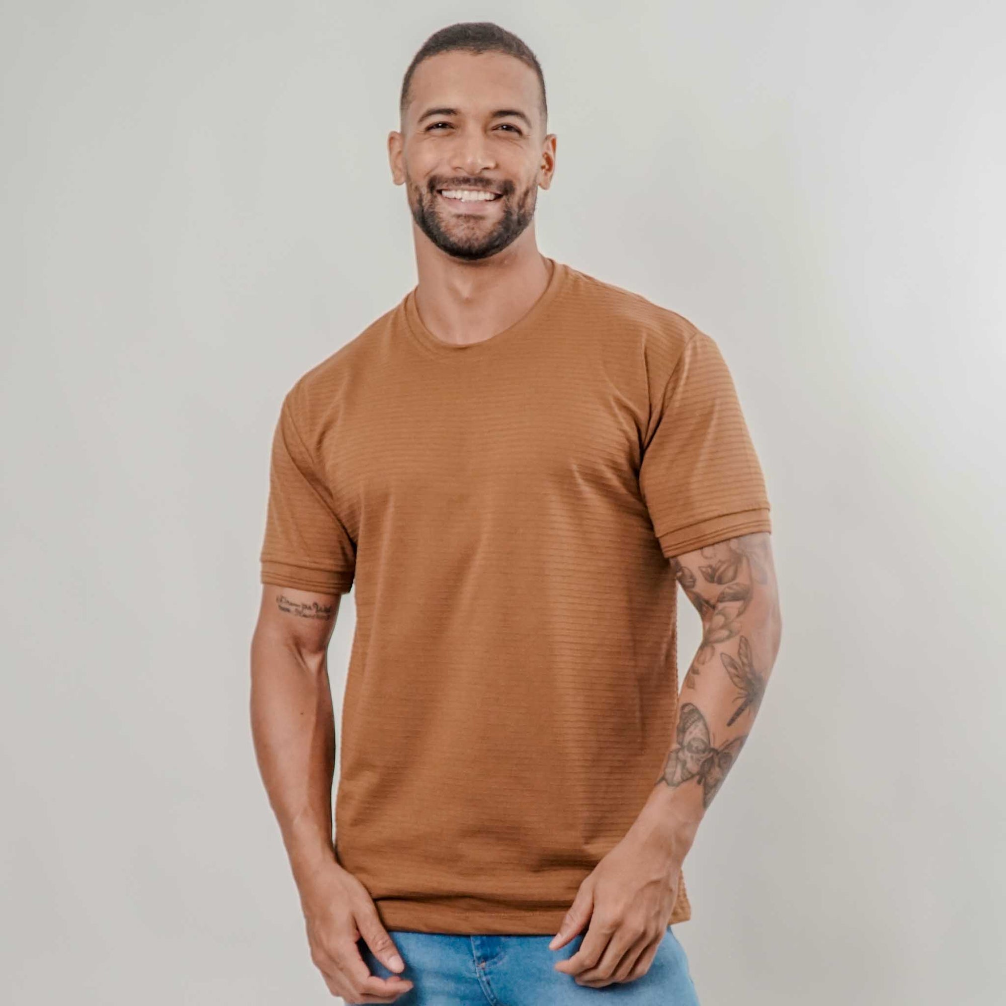 Camisa Texturizada com Punho