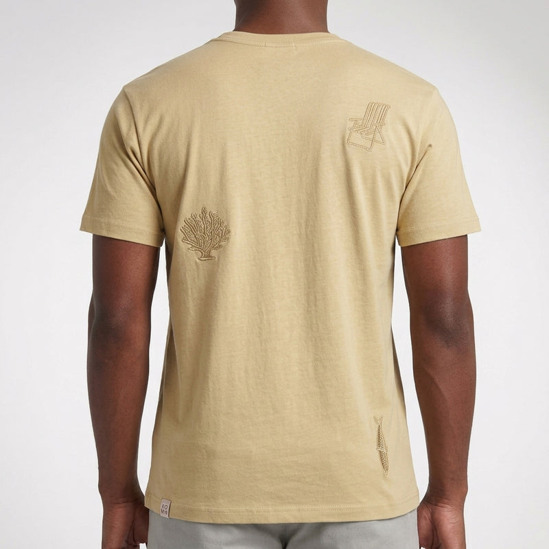 Camiseta Casual Bordada