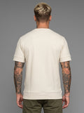 Camiseta Malha com Bainha Larga – Off White