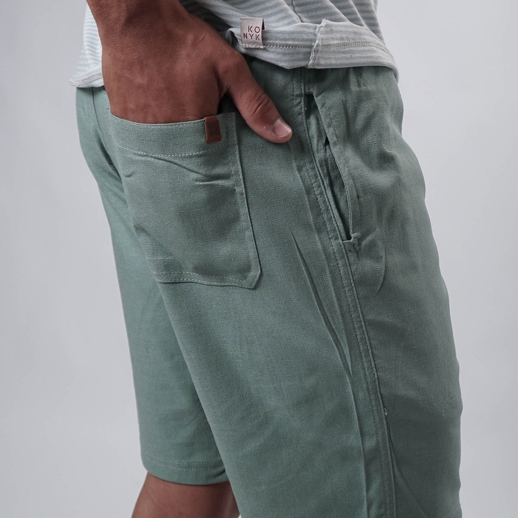 Bermuda Casual Elástico com Linho
