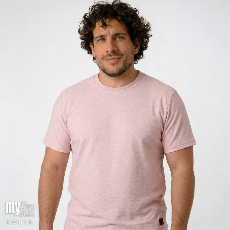 Camiseta Casual Malha com Linho