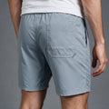Short Elástico Mescla Microfibra – Cinza Claro