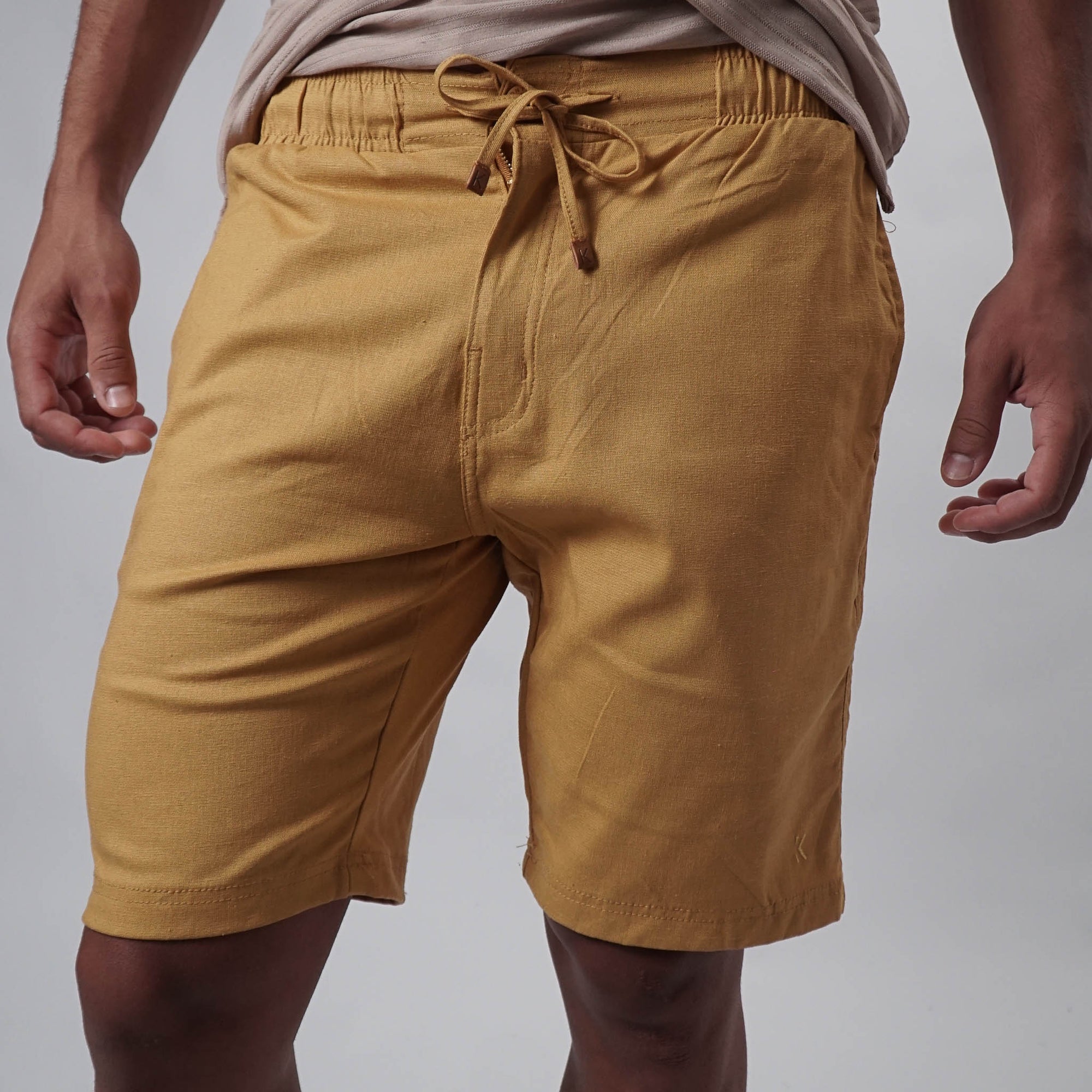 Bermuda Casual Elástico com Linho