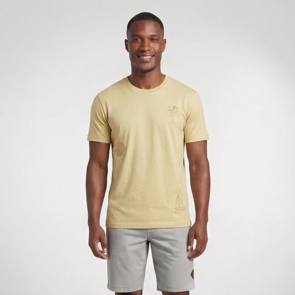 Camiseta Casual Bordada