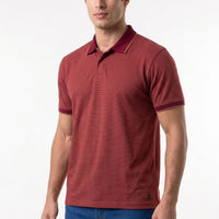 Polo sem botões Blending Textilfio – Vinho