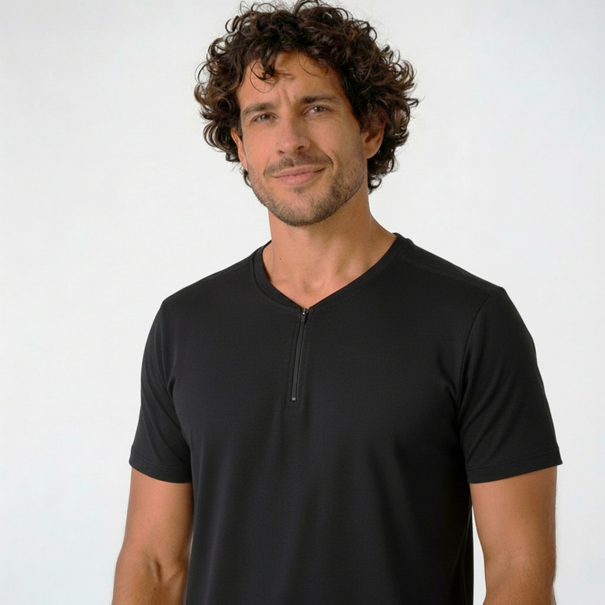 Camisa Casual com Zíper