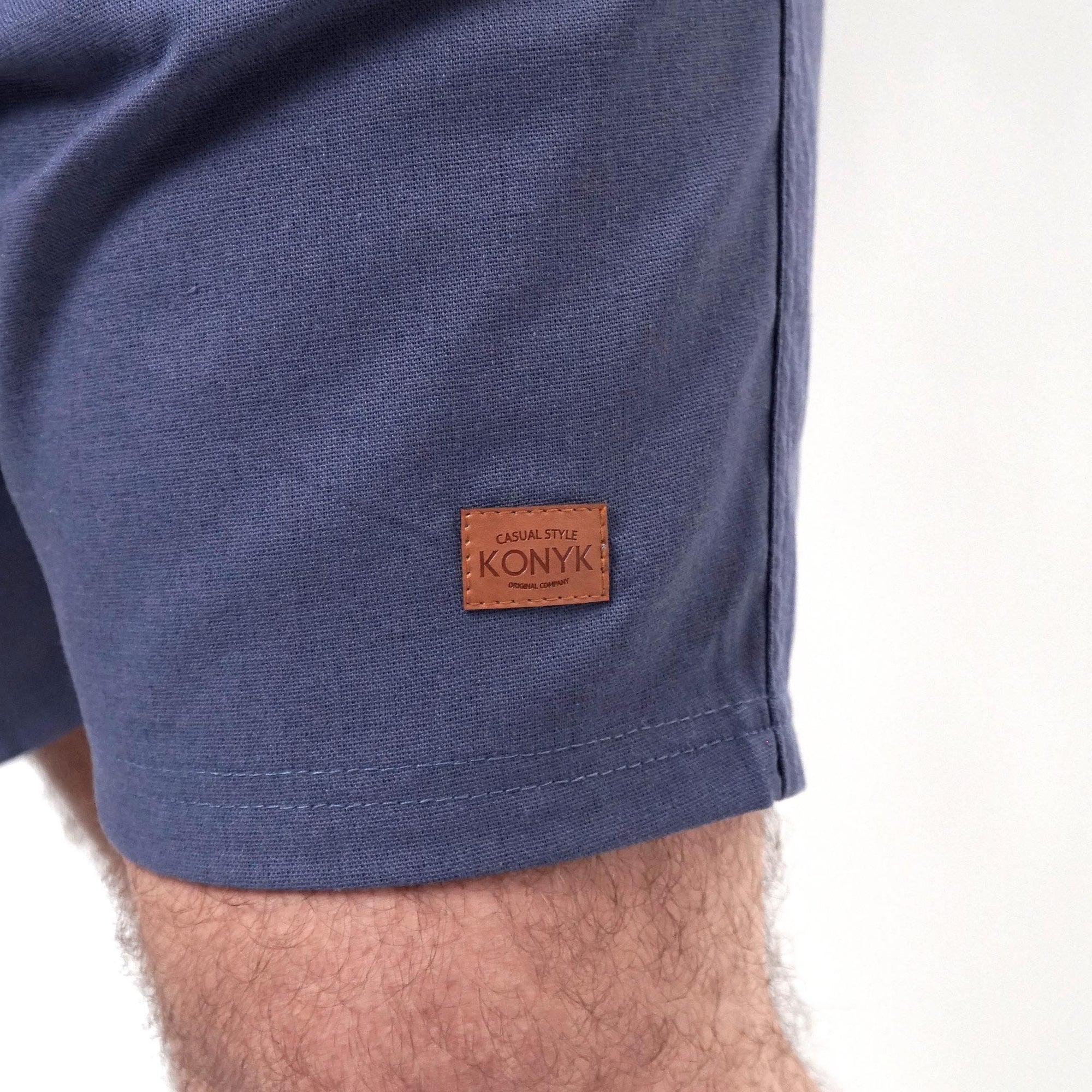 Short Masculino em Linho Liso My Size