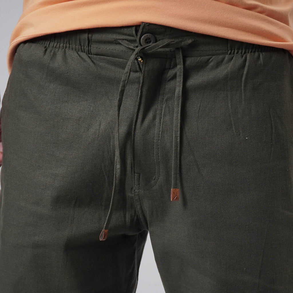 Bermuda Casual Elástico com Linho