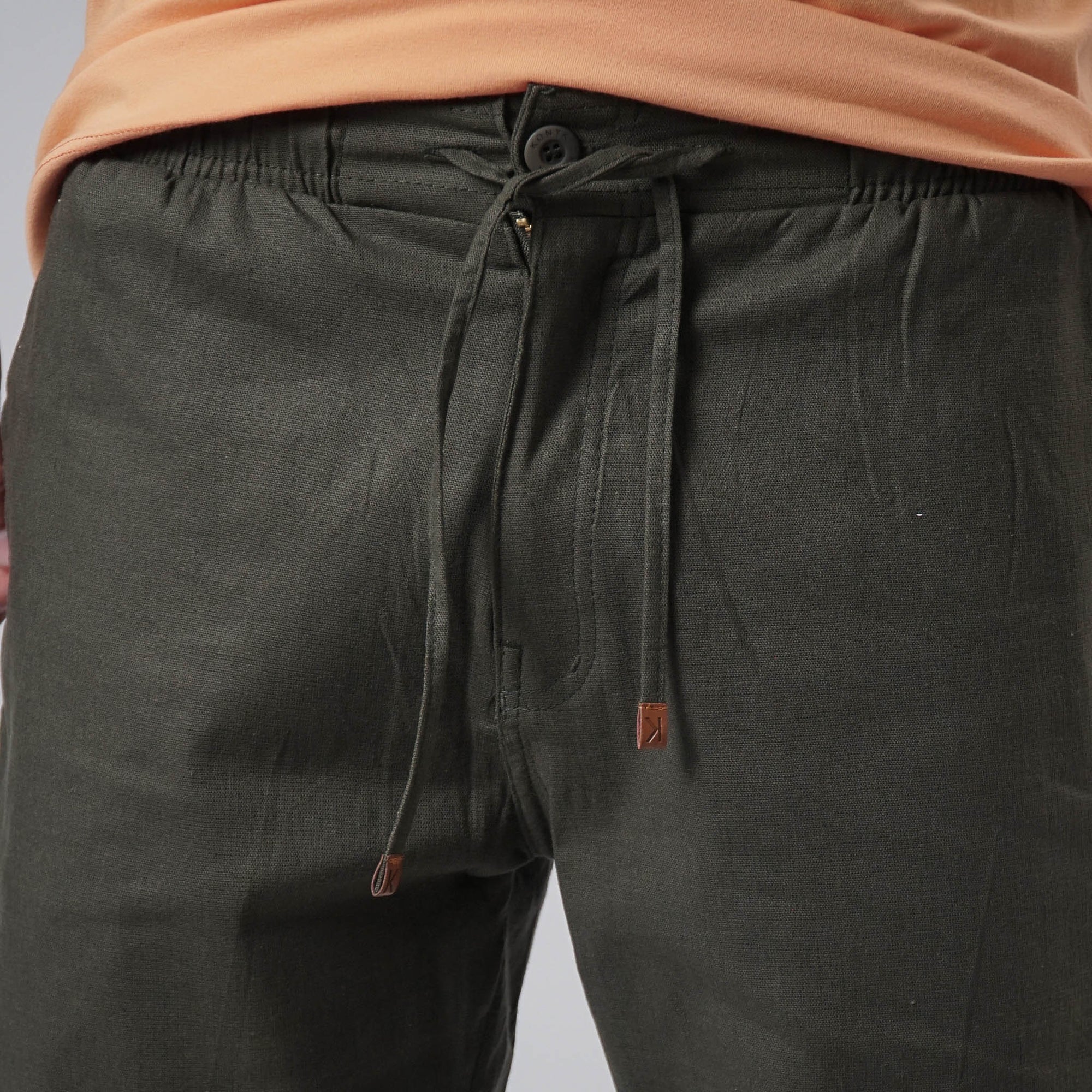 Bermuda Casual Elástico com Linho