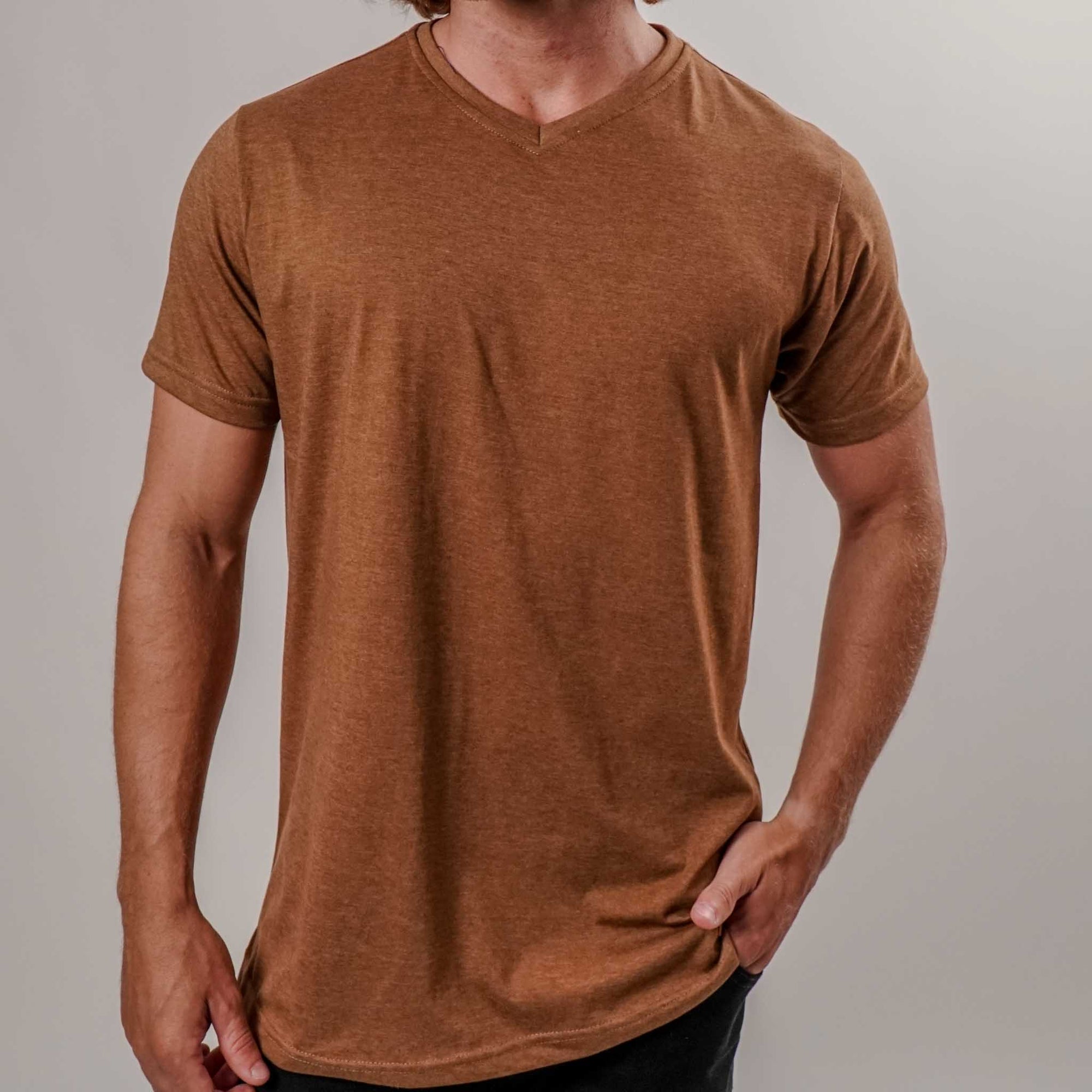 Camiseta Gola V Mesclada