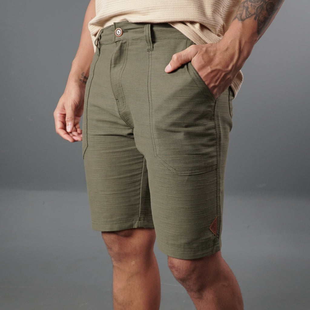 Bermuda Cós Casual com Bolso