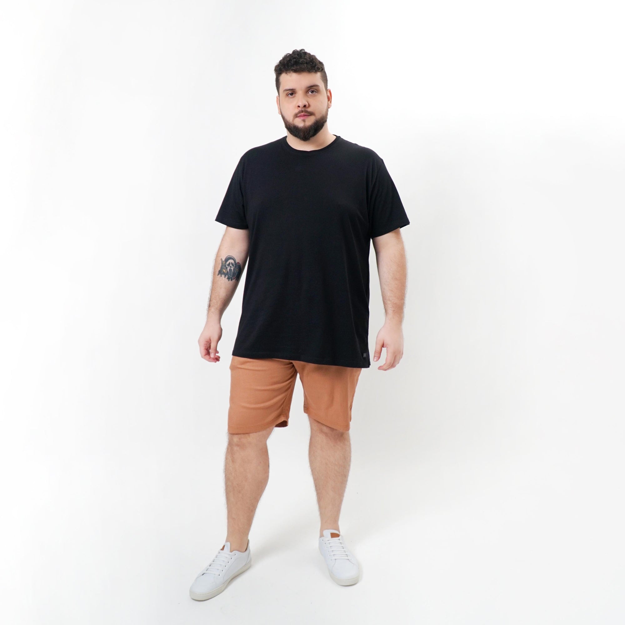 Bermuda Masculina em Linho Isla My Size