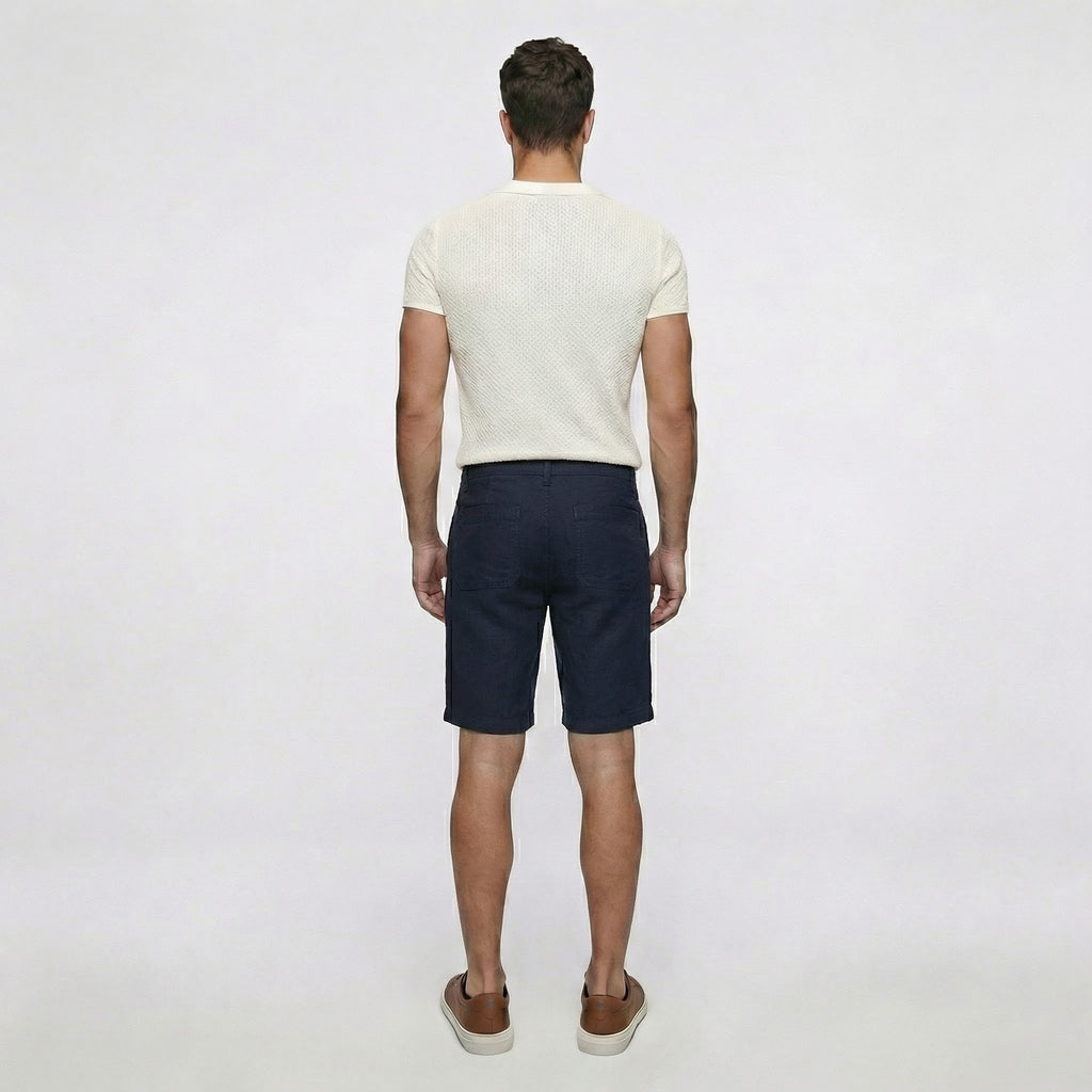 Bermuda Cós Casual com Bolso