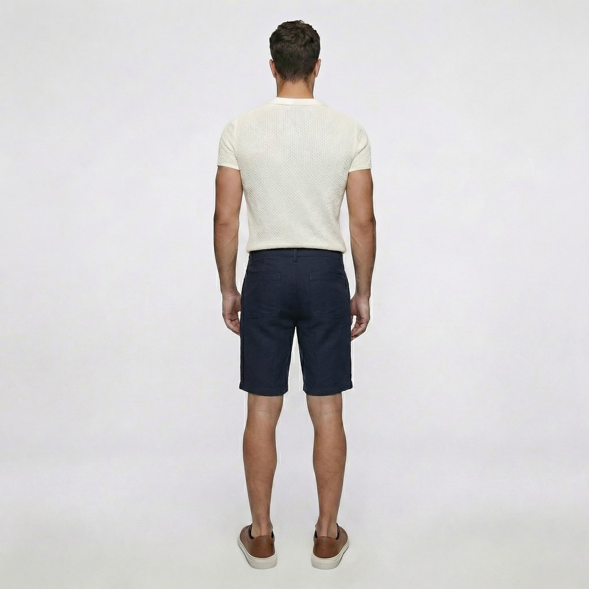 Bermuda Cós Casual com Bolso