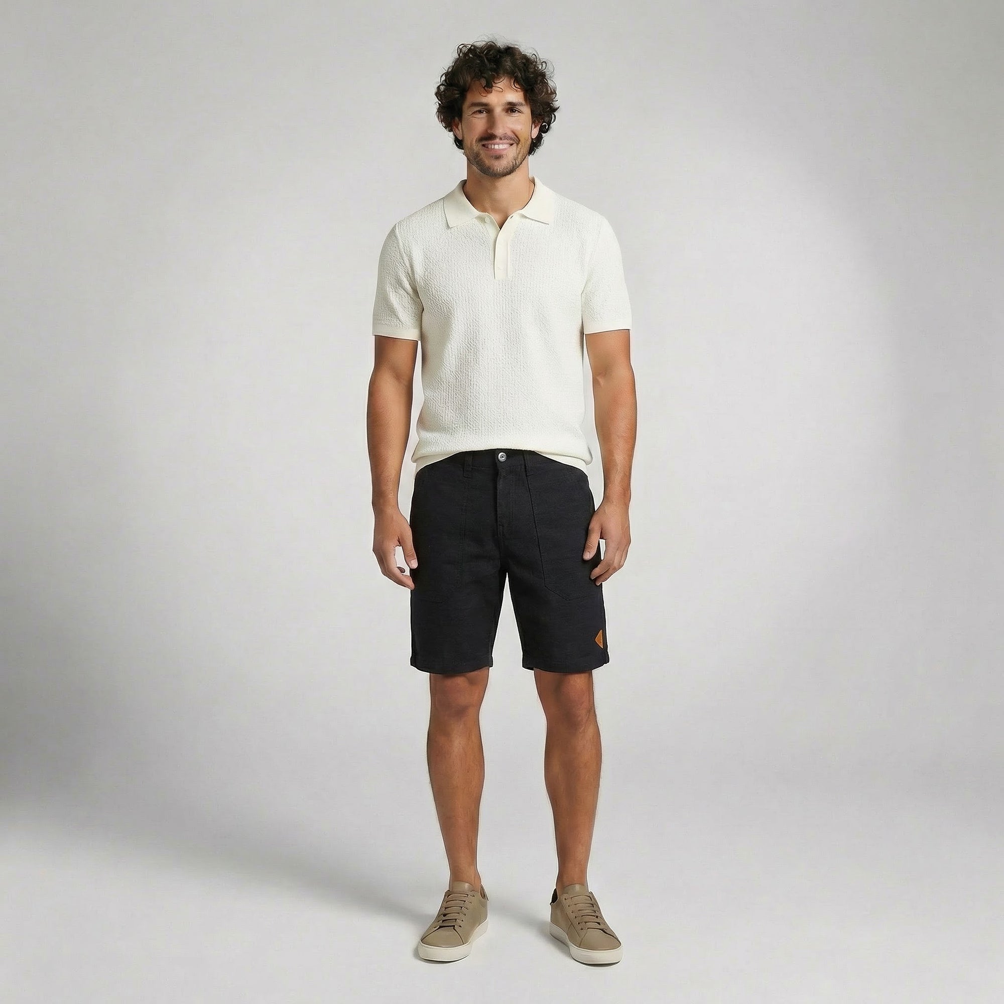 Bermuda Cós Casual com Bolso