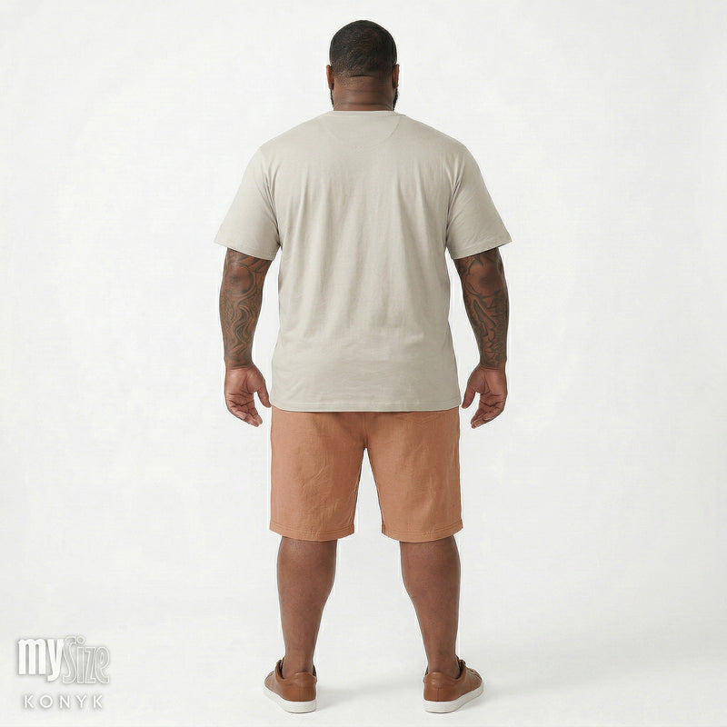 Camiseta com Gola Transpassada e Bolso - My Size