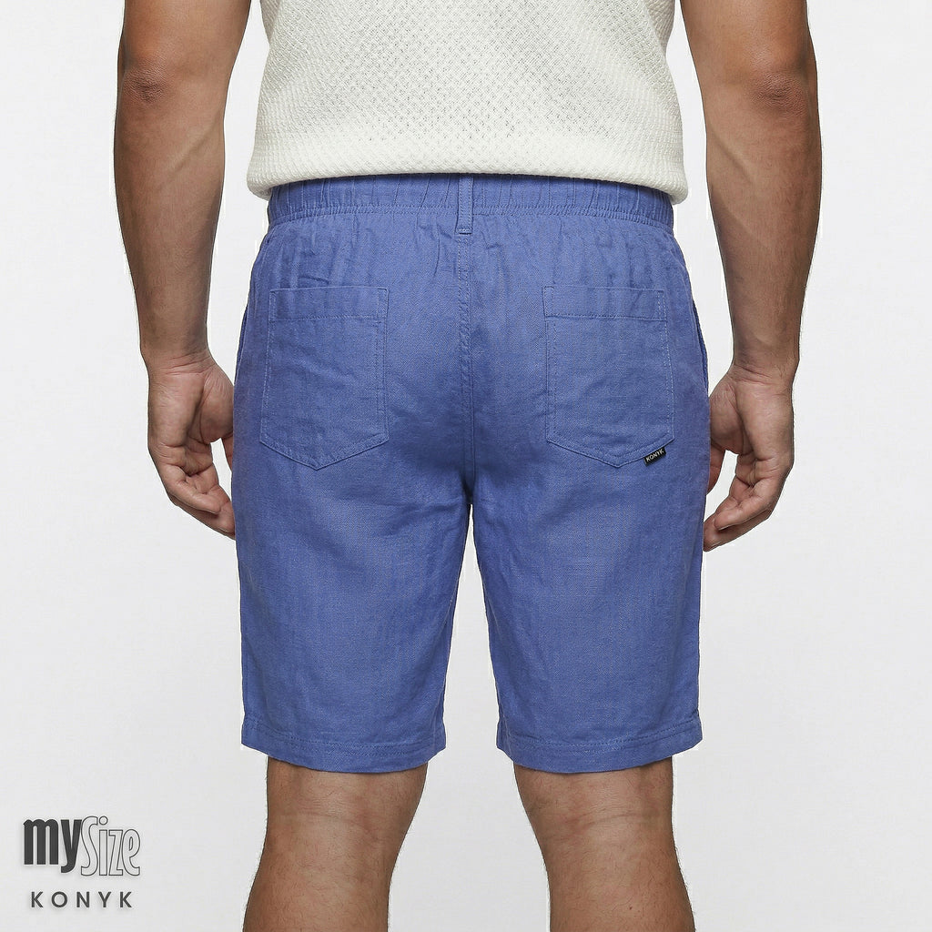 Bermuda Elástico Masculina em Linho Isla My Size