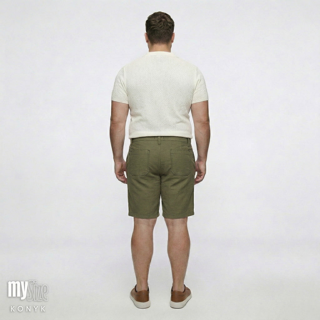 Bermuda Cós Casual com Bolso