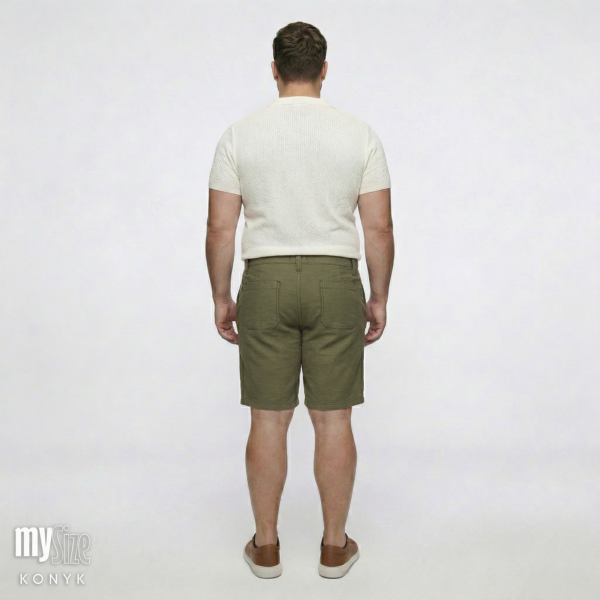 Bermuda Cós Casual com Bolso