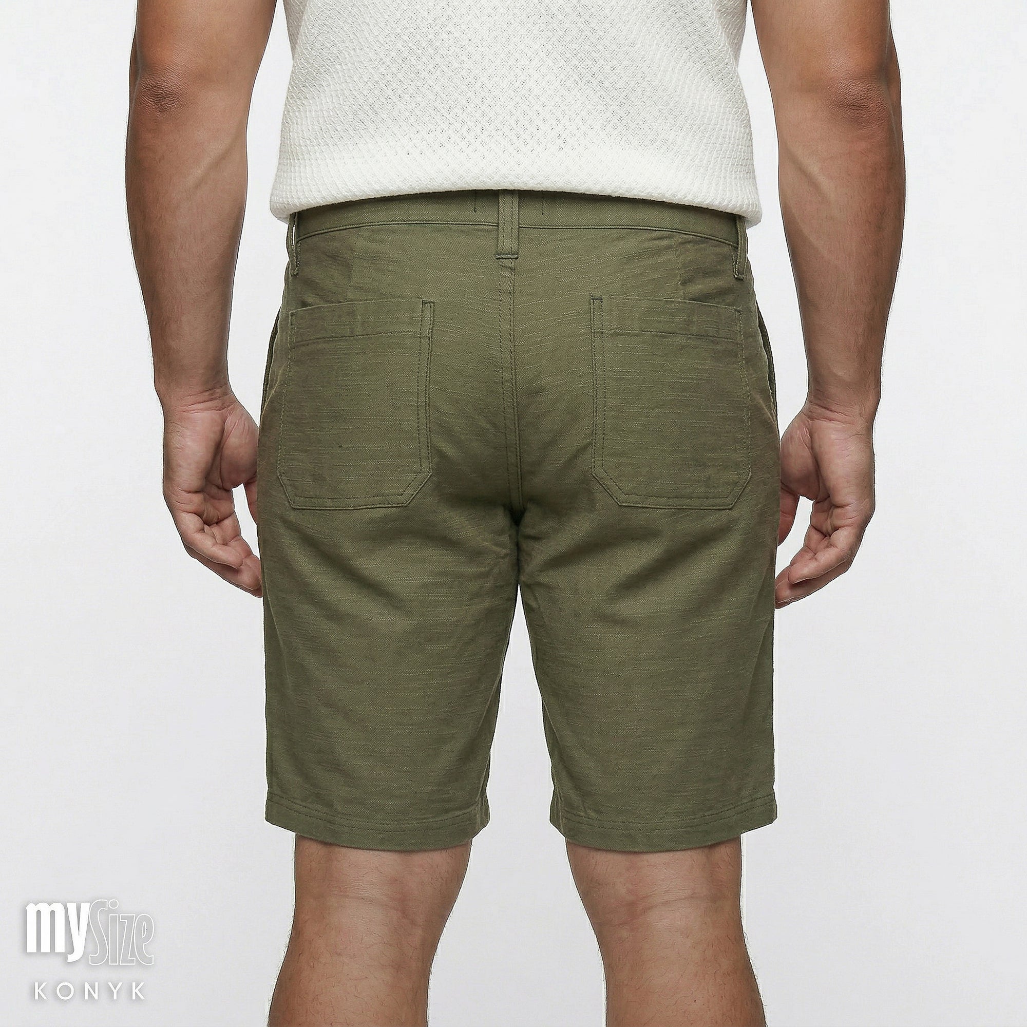 Bermuda Cós Casual com Bolso