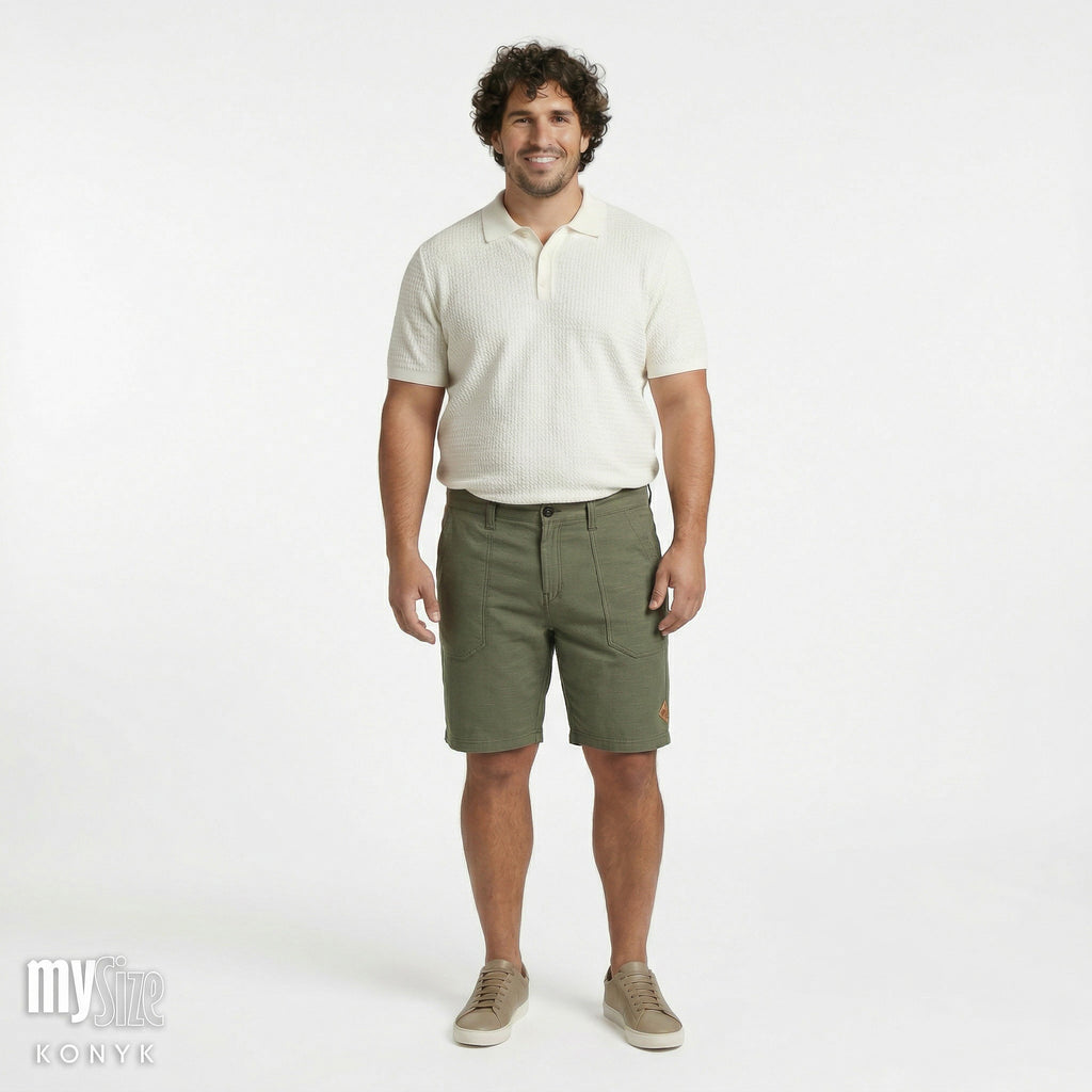 Bermuda Cós Casual com Bolso