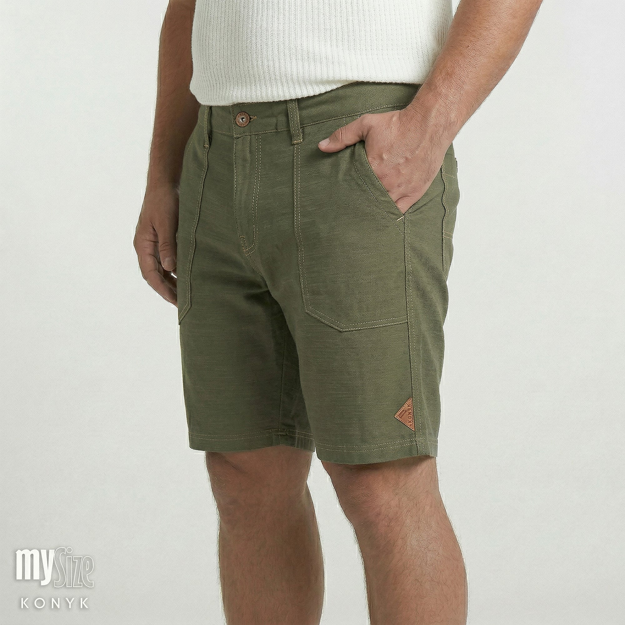 Bermuda Cós Casual com Bolso