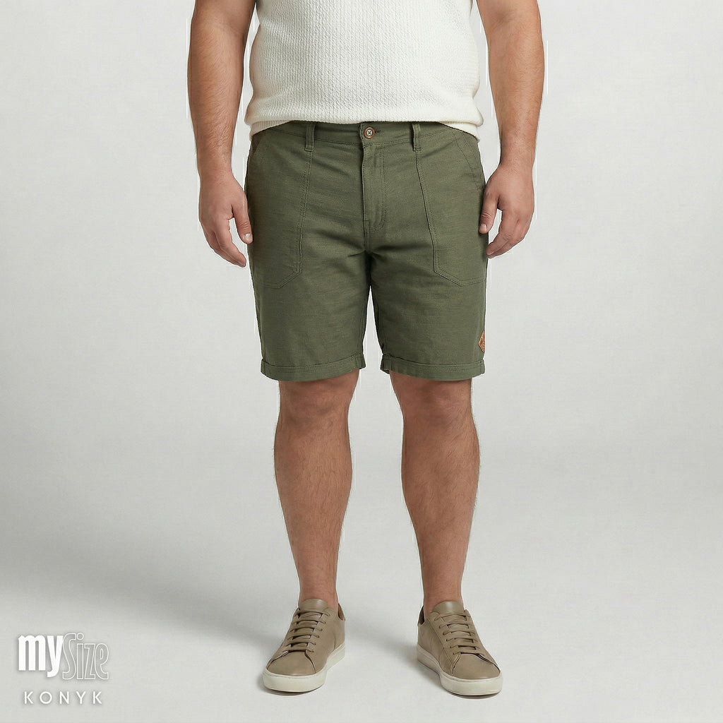 Bermuda Cós Casual com Bolso