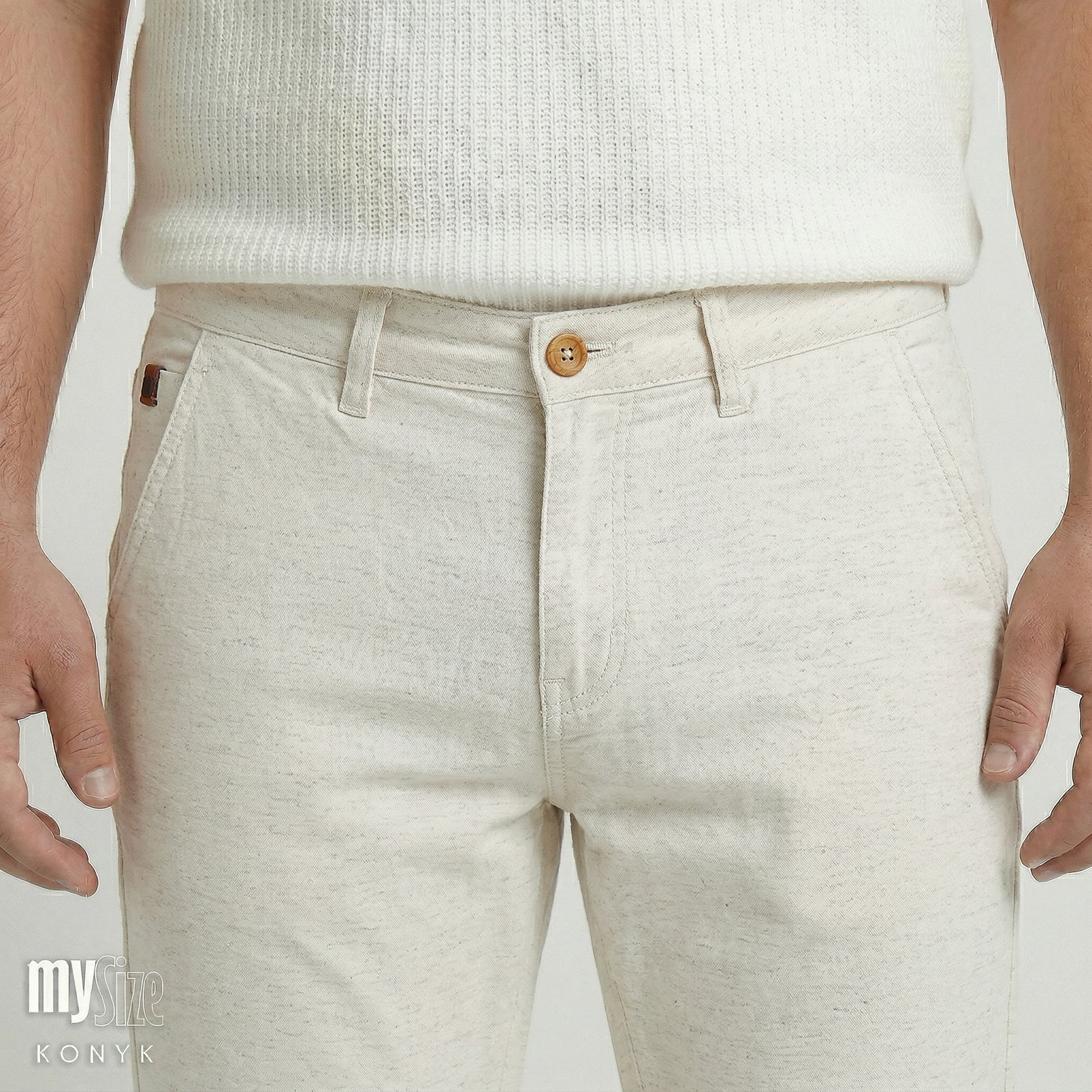 Calça com Linho My Size KNK
