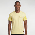 Camiseta Casual com Recorte e Lapela