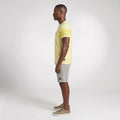 Camiseta Casual com Recorte e Lapela