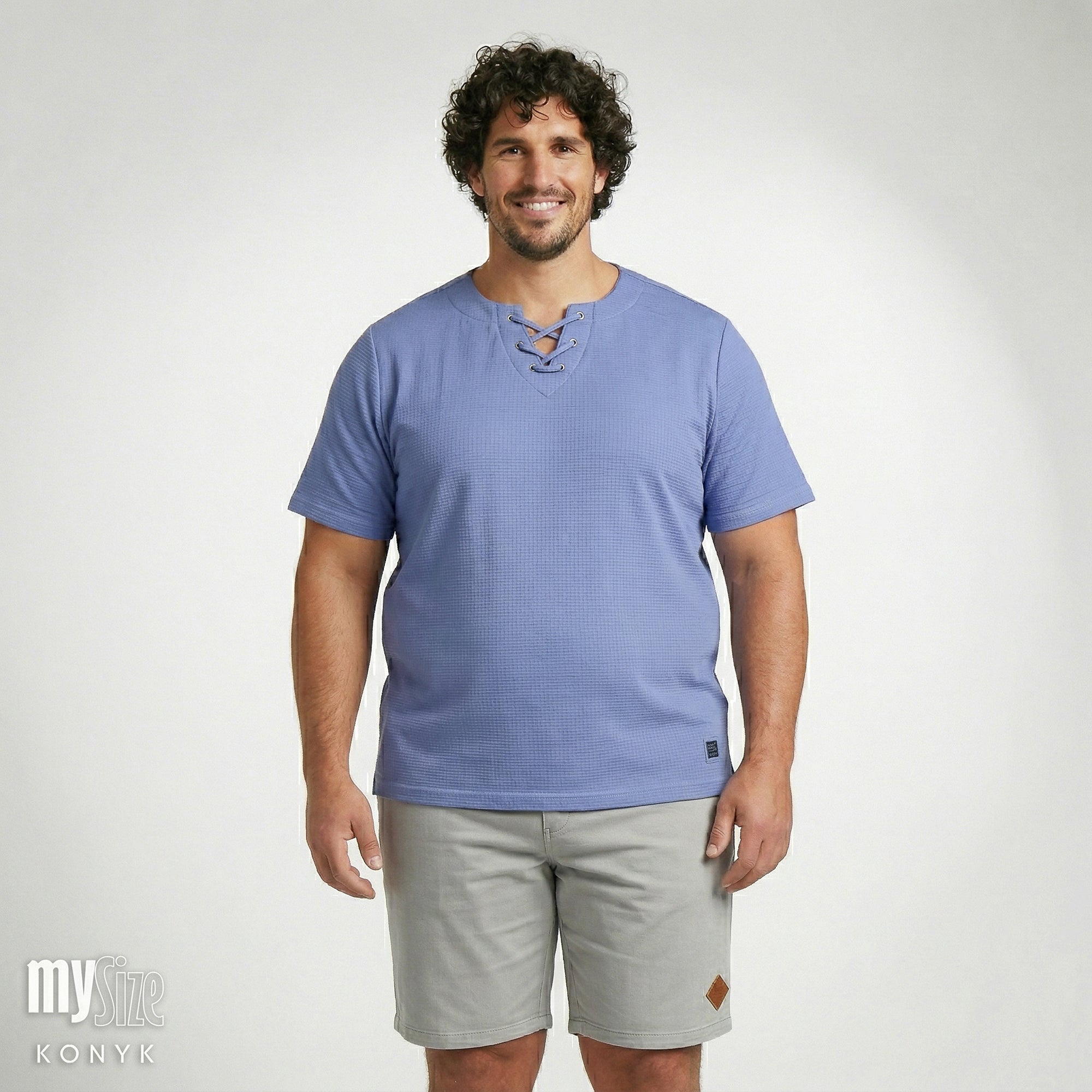 Bata Casual Malha com 6 Ilhós