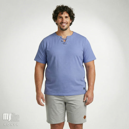 Bata Casual Malha com 6 Ilhós