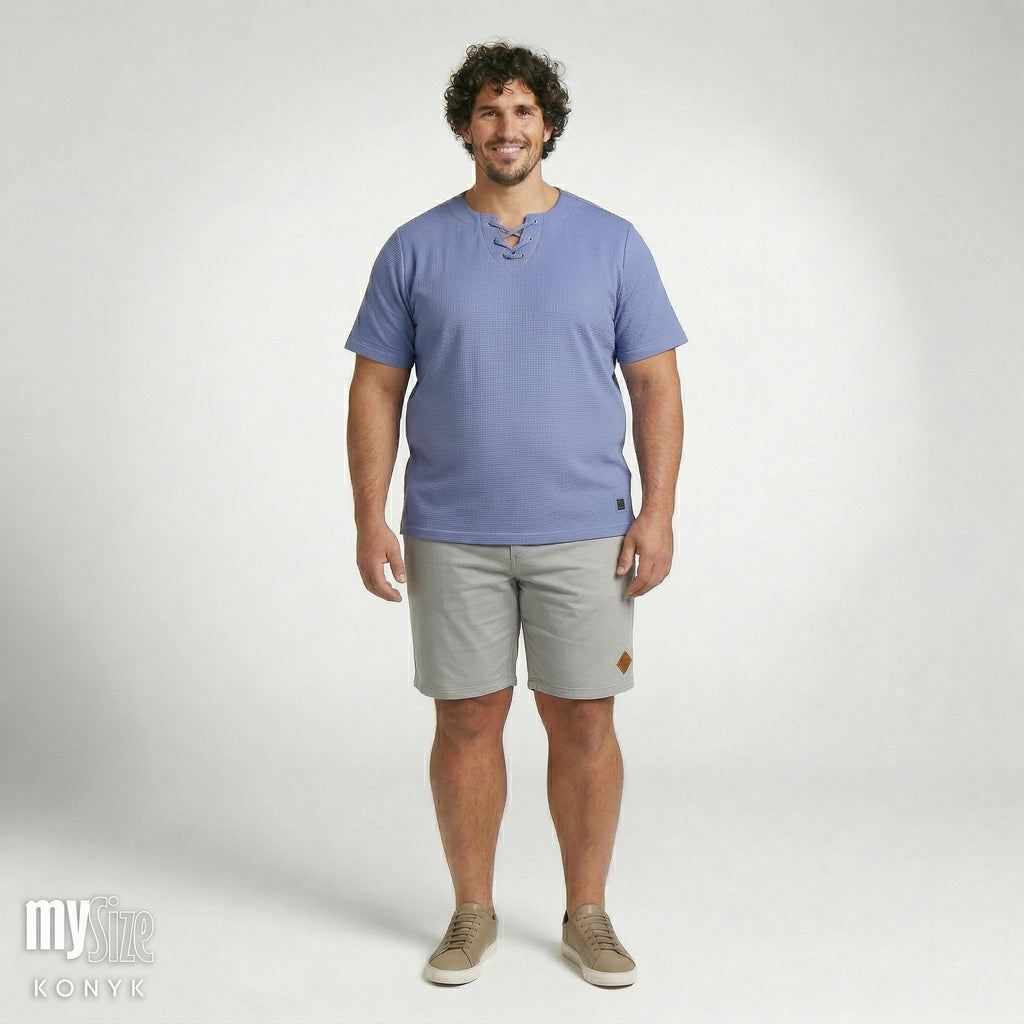 Bata Casual Malha com 6 Ilhós