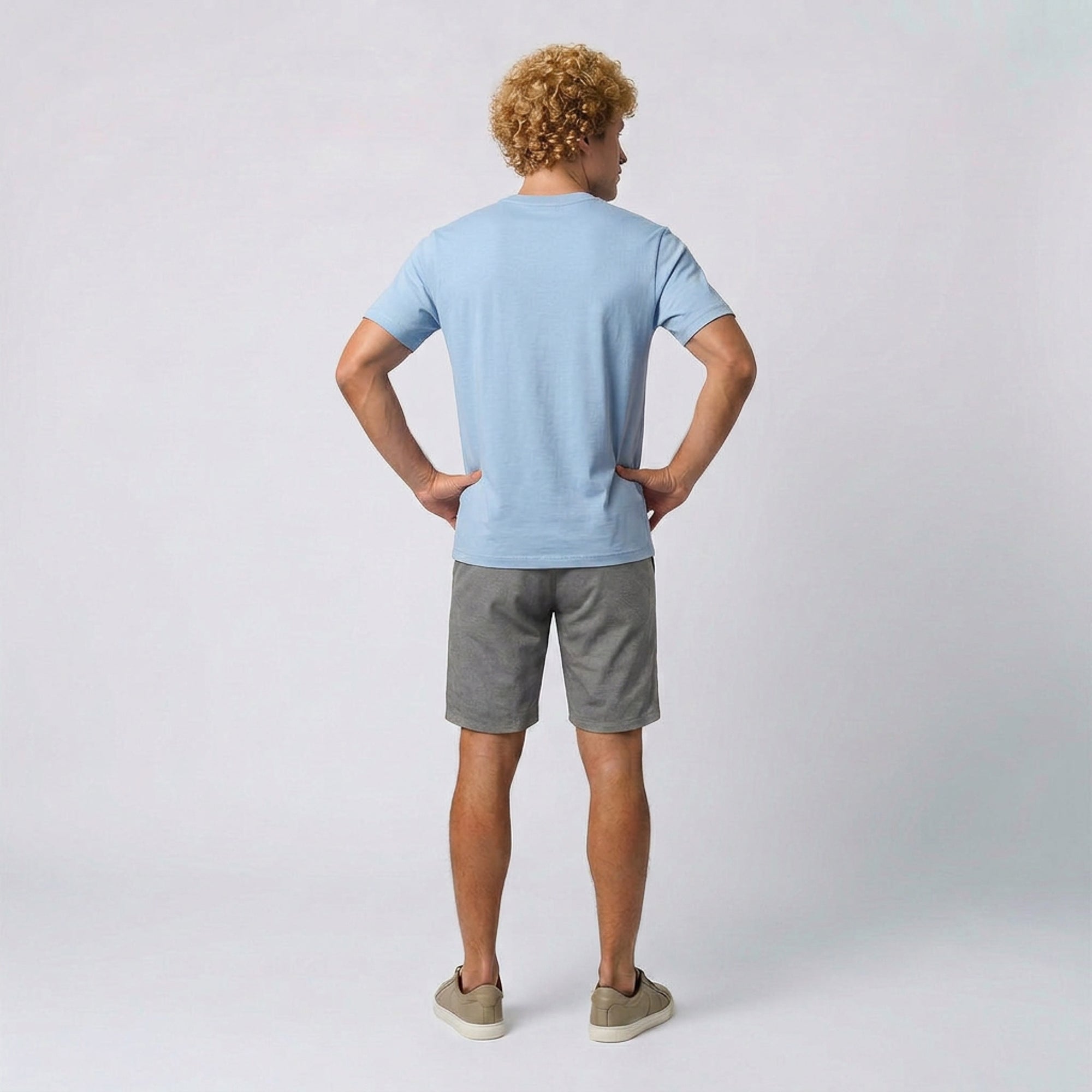 Camisa Casual com Gola V