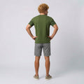 Camiseta Casual com Recorte e Lapela
