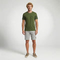 Camiseta Casual com Recorte e Lapela