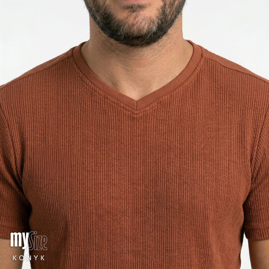 Camiseta Gola V Transpassada - My Size