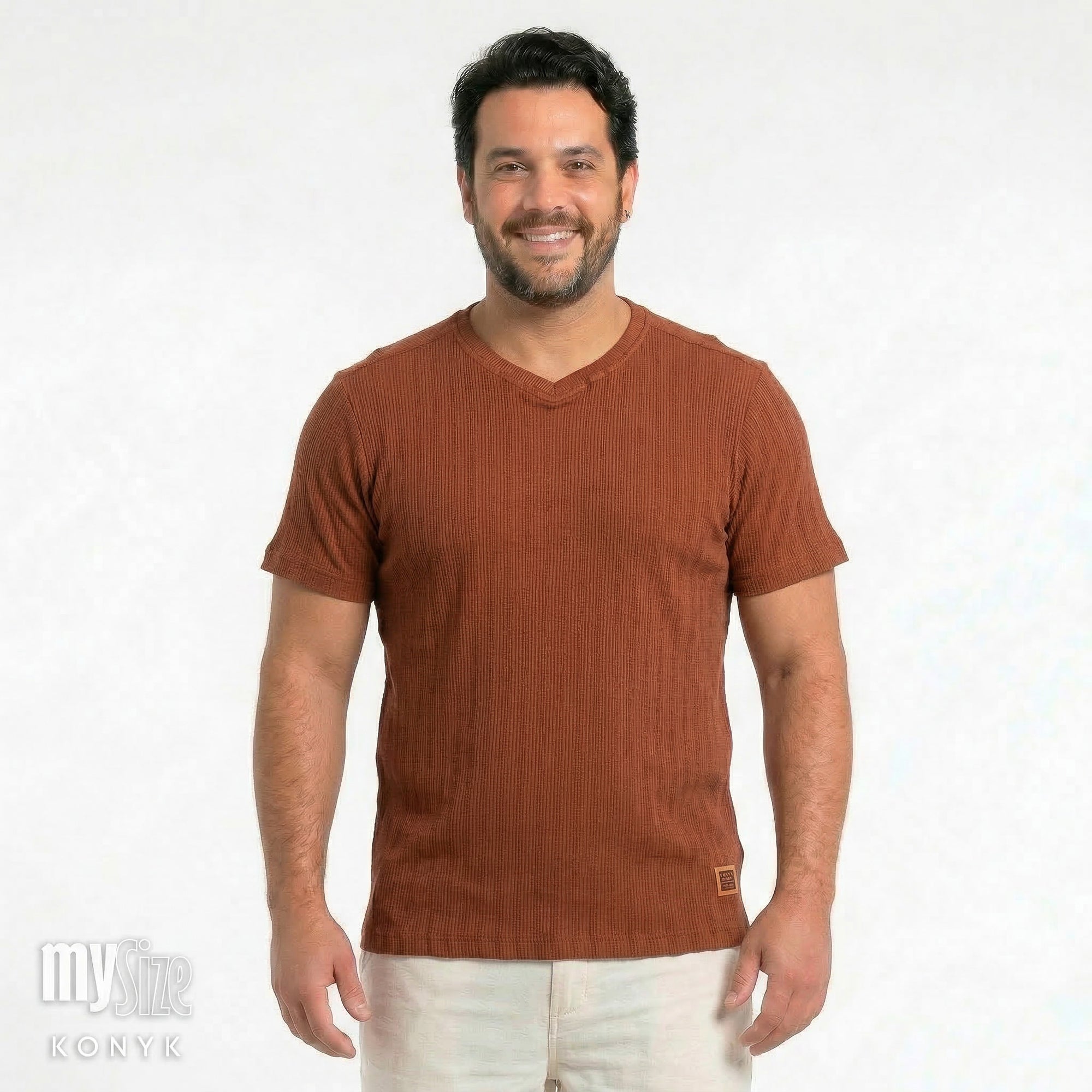 Camiseta Gola V Transpassada - My Size