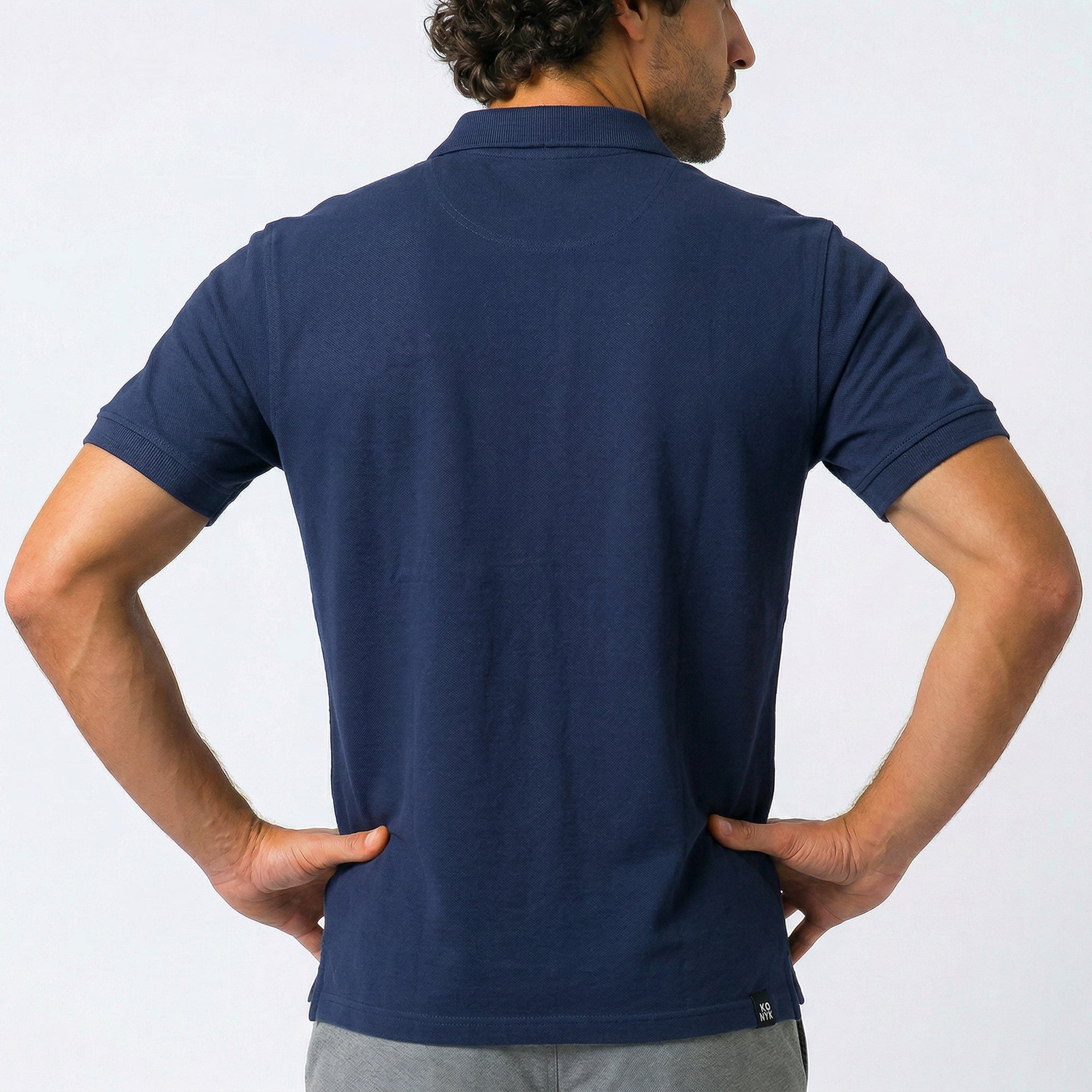 Camisa Polo Casual com Zíper