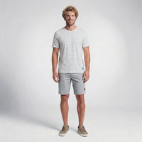 Camiseta Linho Casual Listrada