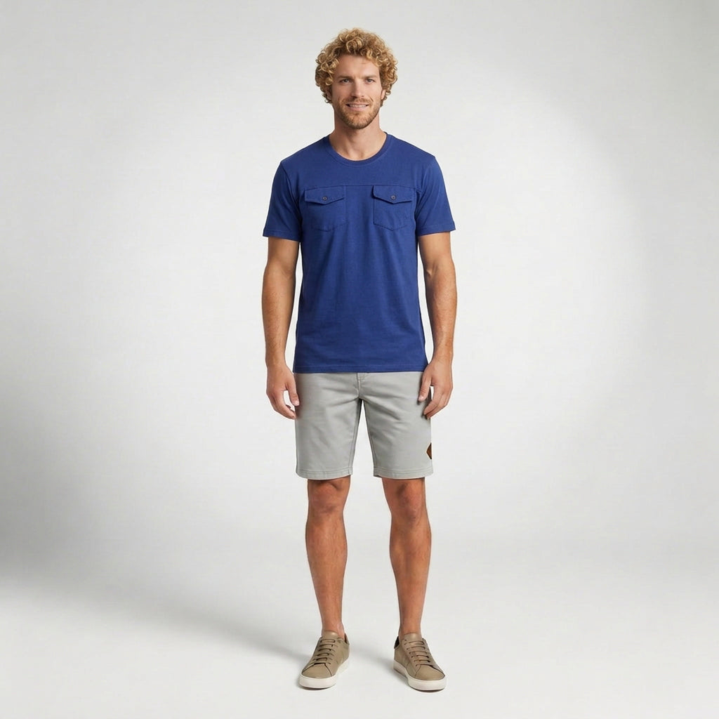 Camiseta Masculina com Bolsos