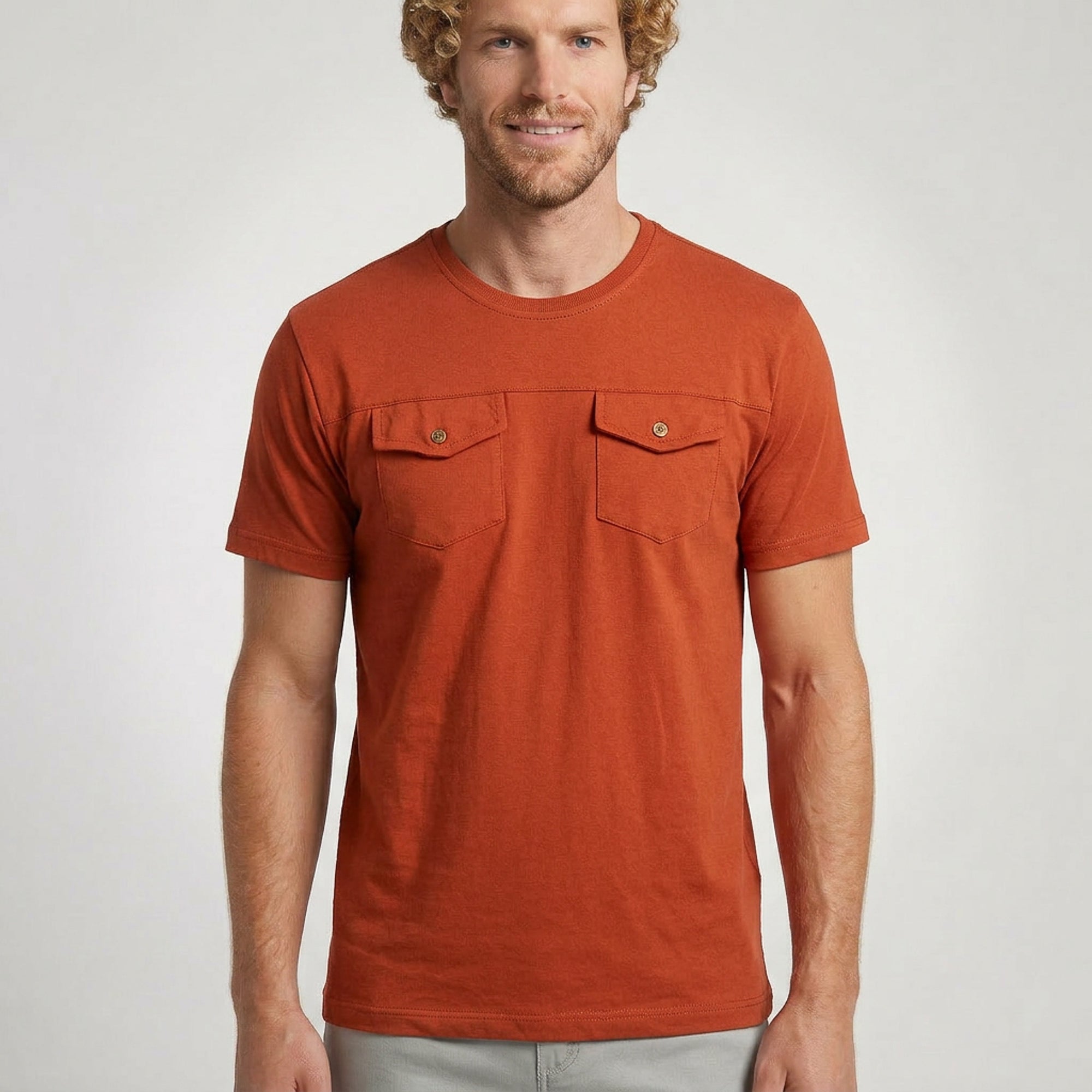 Camiseta Masculina com Bolsos
