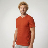 Camiseta Gola V Transpassada