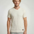 Camiseta Gola V Transpassada
