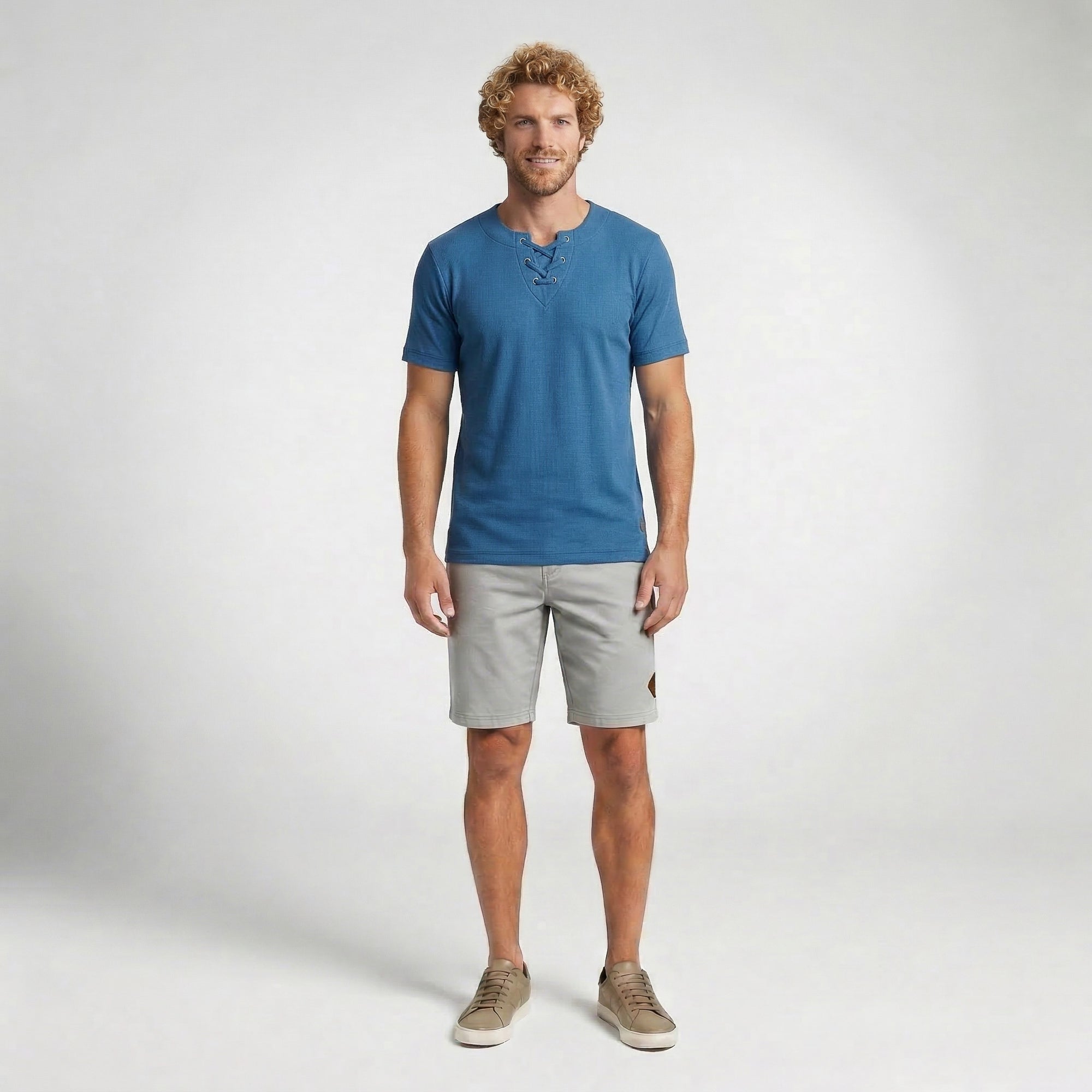 Bata Masculina com 6 Ilhós