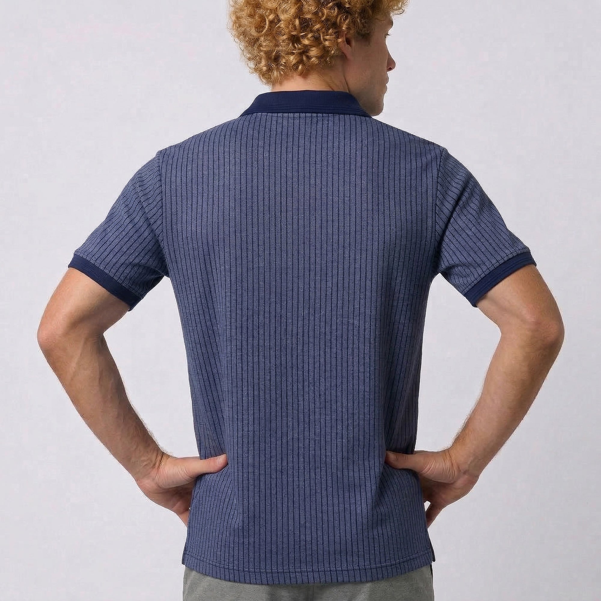 Polo Masculina com Zíper KNK
