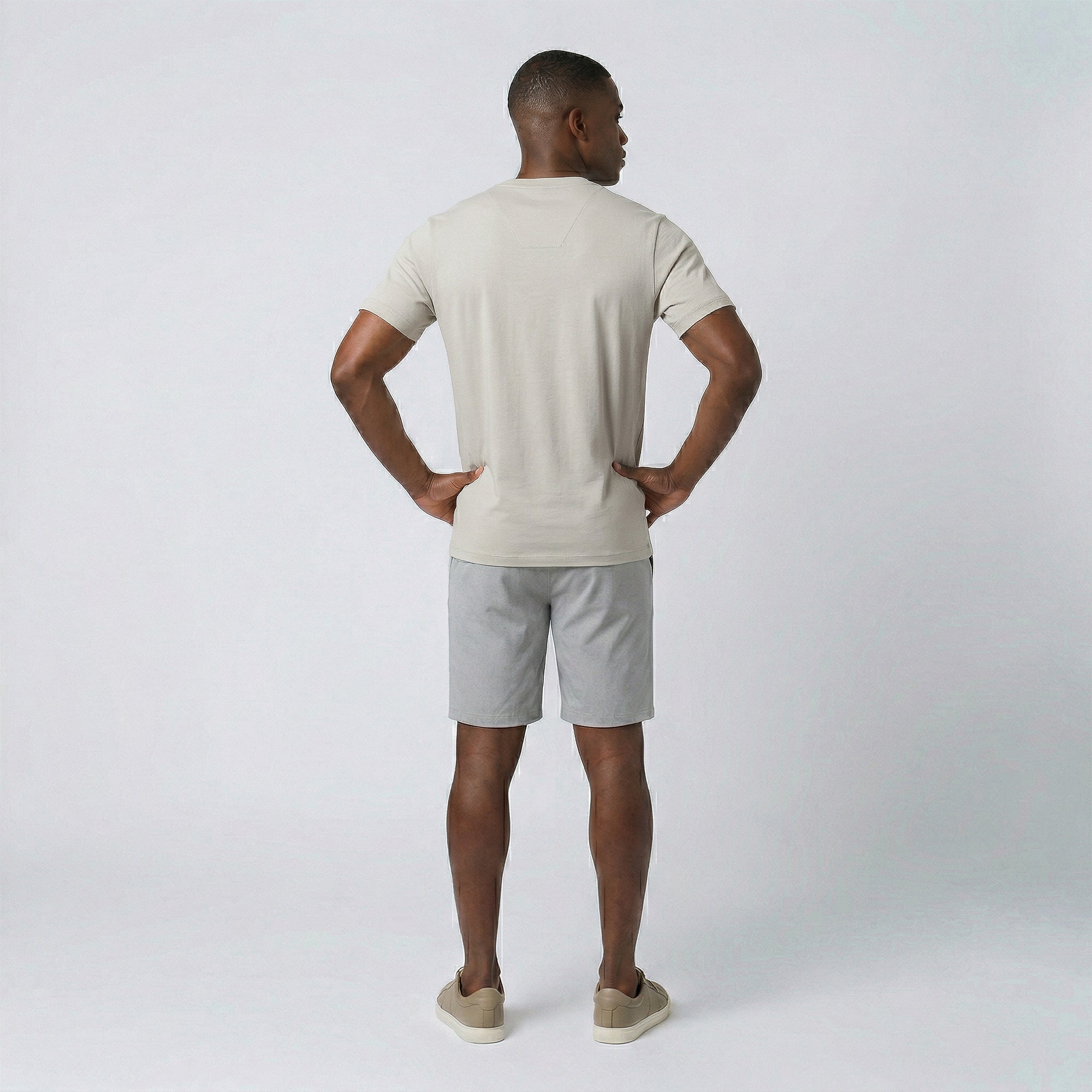 Bata Casual de Algodão com 6 Ilhós