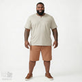 Camiseta com Gola Transpassada e Bolso - My Size