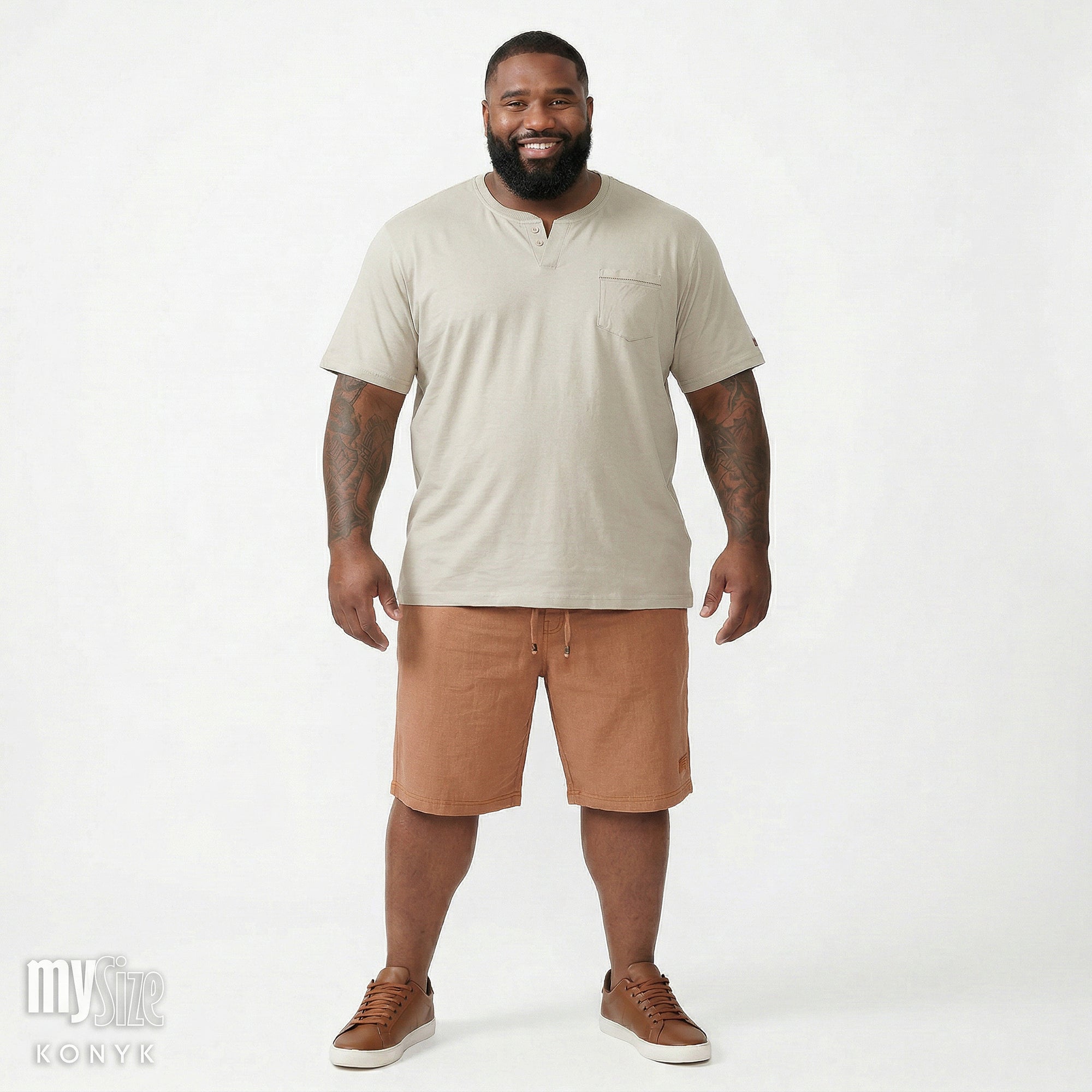 Camiseta com Gola Transpassada e Bolso - My Size